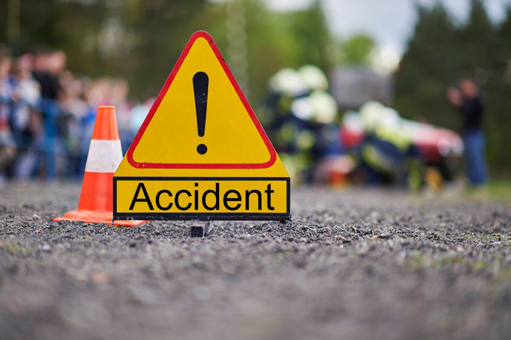 Accident sign