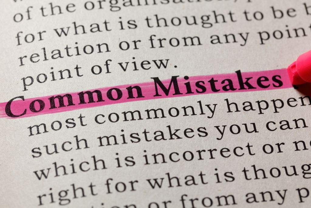 common mistakes highlighted